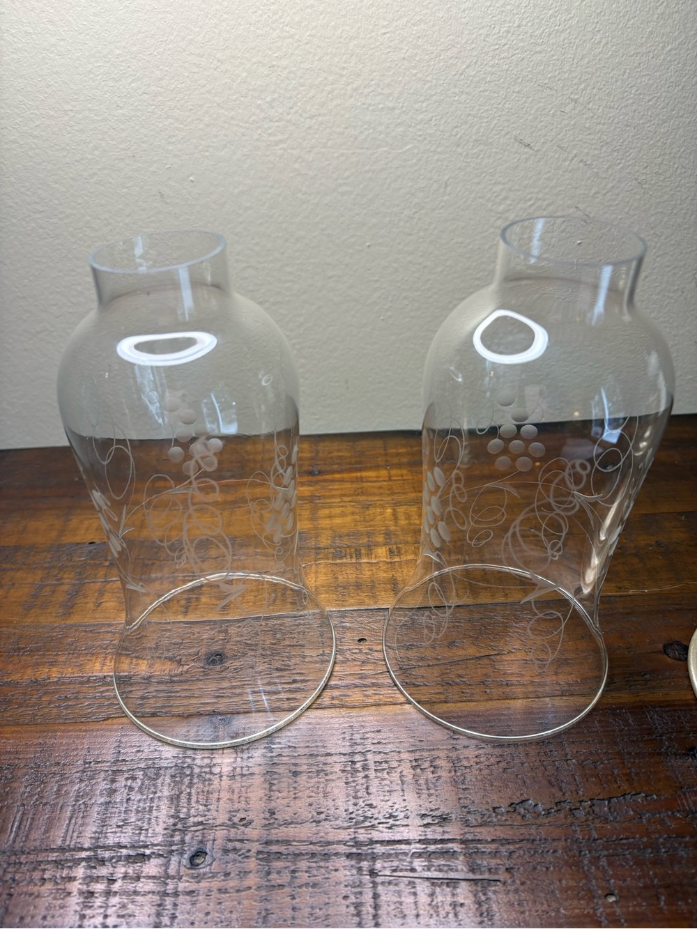 Pair Of Vintage Hurricane candle Holders I.M.Schaffer Co. - Picture 10 of 10